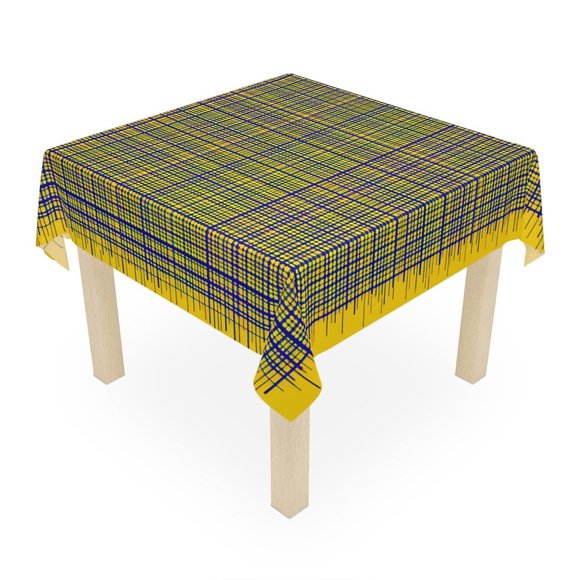 Yellow Tablecloth | gift Tablecloth | Tea party tablecloth | Square - Picture 3 of 5
